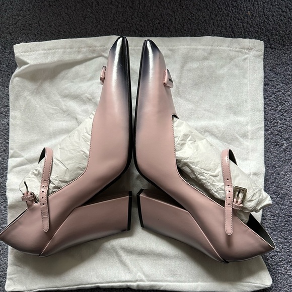 NIB Prada Modellerie Mary Jane pumps pink ombré sz 41 US 11 alabaster heels - Picture 8 of 13